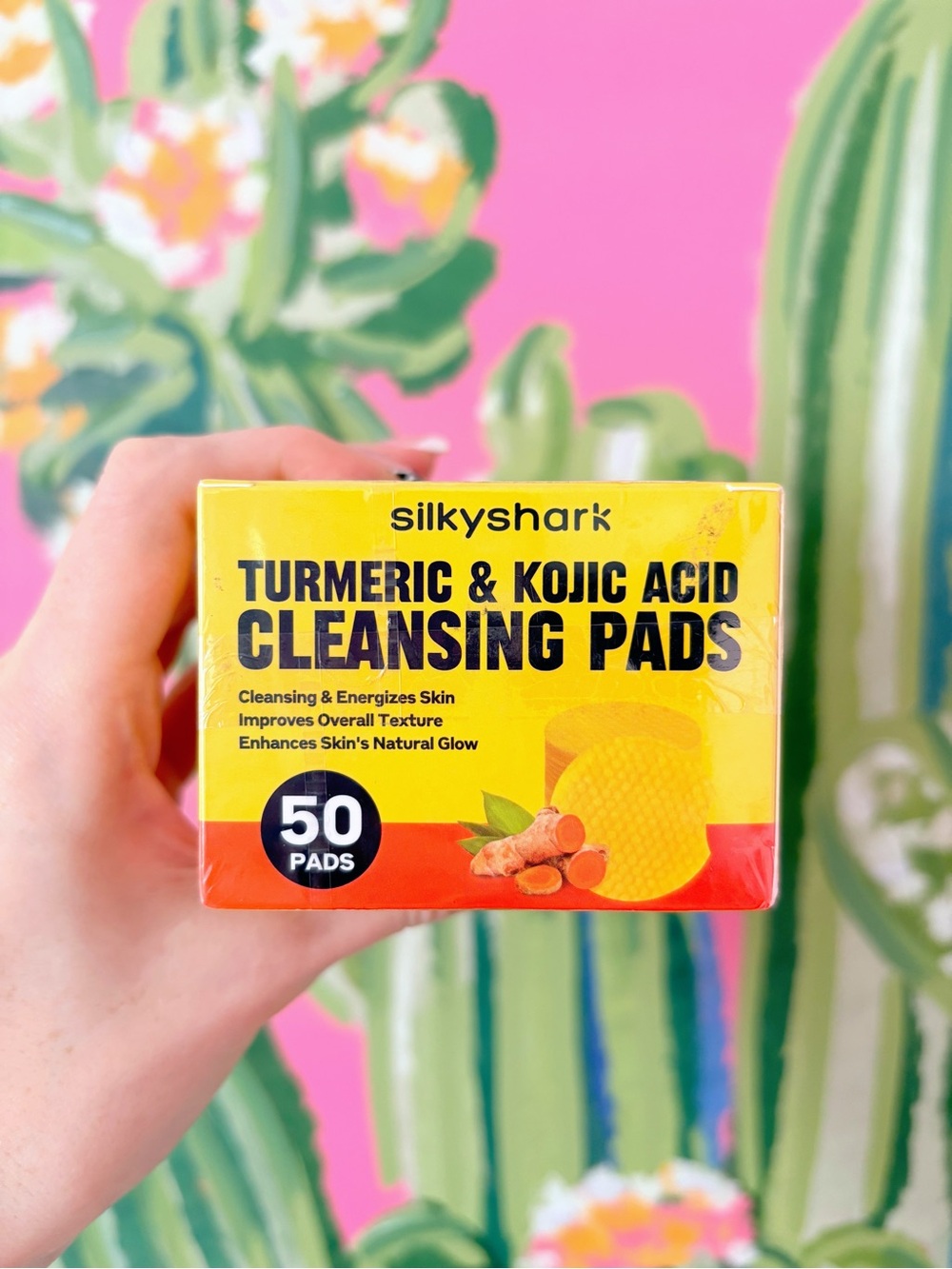 Turmeric & Kojic Acid Facial Cleansing Pads (50 count) 🤍✨